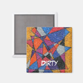 "Or & Bijoux" Lave-vaisselle Abstrait Magnet d'éta (Recto/Verso)