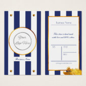 Or bleu marine gras avec logo étiquette de prix (Devant & derrière)