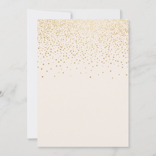 or brillant élégant script faire-part diplômé (Dos)