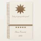 Or brossé 5 étoiles & crème professionnelle (Devant)