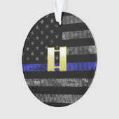 (Or) Capitaine Ligne Bleue Mince Drapeau Perdu (devant)