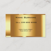 Or Carte de visite d'or (Dos)
