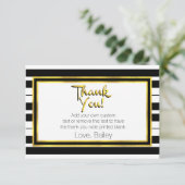 Or, cartes rayées noires et blanches de Merci (Debout devant)