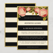 OR CHIC | FAIRE-PART DE MARIAGE BOTANIQUE (Devant / Derrière)