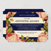 OR CHIC | INVITATION BABY SHOWER BOTANIQUE (Devant / Derrière)