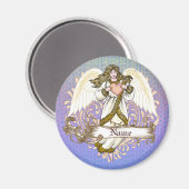 Or Christian Angel aimant coeur (Recto/Verso)