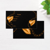 or, coeur arc-en-ciel jaune avec étoiles sur noir (Bureau)