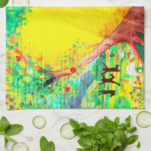 or coeur mural serviette (Plié)