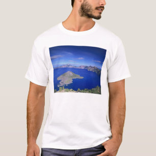 OR, Crater Lake NP, Wizard Island en Crater T-shirt