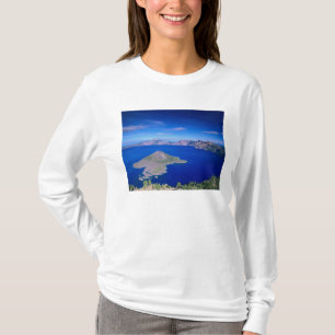 OR, Crater Lake NP, Wizard Island en krater T-shirt