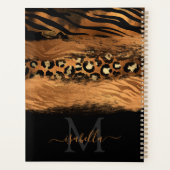 Or cuivré noir avec monogramme en écriture (Dos)