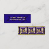 Or de bleu d'insertion de dernière année de carte (Devant / Derrière)