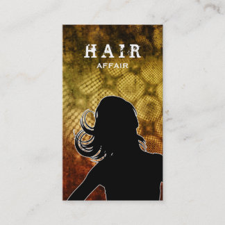 Or de cartes de visite de salon de coiffure