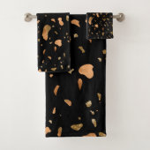 Or de cuivre sur pierre noire Terrazzo (En situation)