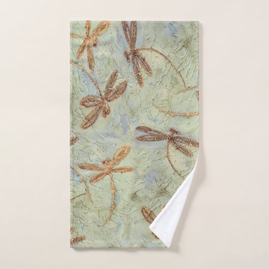 Or de danse de libellule (Serviette à main)