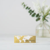 Or | de faux de la carte | du monde élégant (Debout devant)