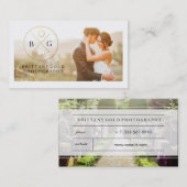 Or de noir de carte de visite de photographie (Devant / Derrière)