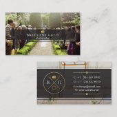 Or de noir de carte de visite de photographie (Devant / Derrière)