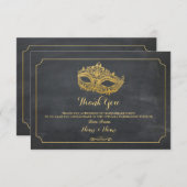 Or de partie de masque de mascarade de cartes de (Devant / Derrière)