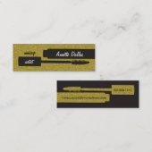 Or de parties scintillantes-regard de cartes de (Devant / Derrière)