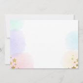 Or de rose de carte de remerciements (Dos)