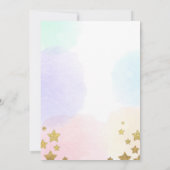 Or de rose de carte de remerciements (Dos)