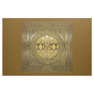 Or de Sri Yantra - tissu