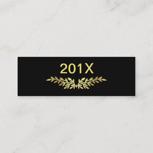 Or Deco d'insertion de dernière année de carte (Dos)