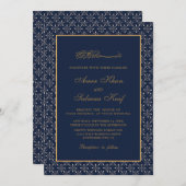 or design mariage musulman Invitations (Devant / Derrière)