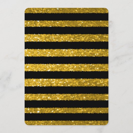 Or du menu | de dîner et rayures noires (Dos)