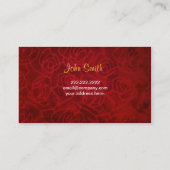 Or Eagle dans le carte de visite de rouge de (Dos)