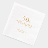 Or | Élégant 50e Anniversaire de Mariage (Gauche)