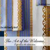 Or élégant avec bande bleue et blanche