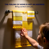 Or élégant avec bande jaune et blanche