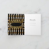 Or élégant de noir de zèbre de carte de (Intérieur)