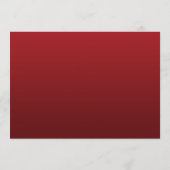 Or élégant de rouge de menu de mariage de Noël (Dos)