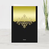 Or élégant et chic et Merci noir de mariage (Dos)