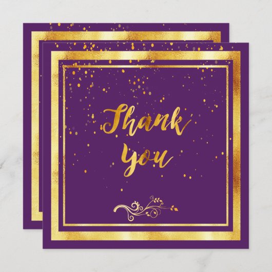 Or élégant merci  (Devant / Derrière)