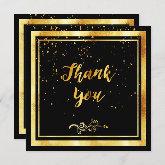 Or élégant merci  (Devant / Derrière)