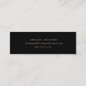 or élégant script carte de nom (Dos)