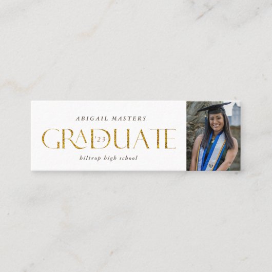 or élégant script carte de nom (Devant)