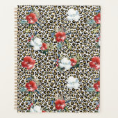 Or Empreinte de léopard Rouge Blanc Floral (Devant)