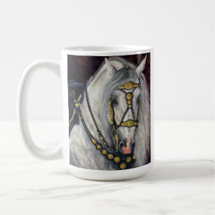 Or espagnol - étalon andalou - tasse de café