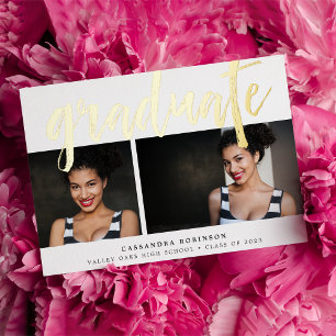 Or esquissé   Deux Faire-part d'obtention d'un dip