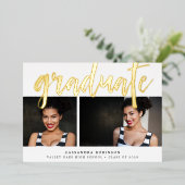 Or esquissé | Deux Faire-part d'obtention d'un dip (Debout devant)