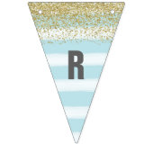 Or et bannière bleue de Fête de la mariée (Troisième drapeau)