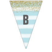 Or et bannière bleue de Fête de la mariée (Deuxième drapeau)