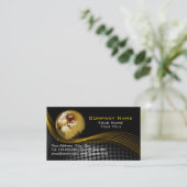 Or et carte de visite noir (Debout devant)