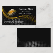 Or et carte de visite noir de souris (Devant / Derrière)