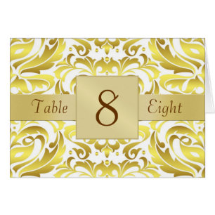 Or et carte pliée par nombre blanc de Tableau de